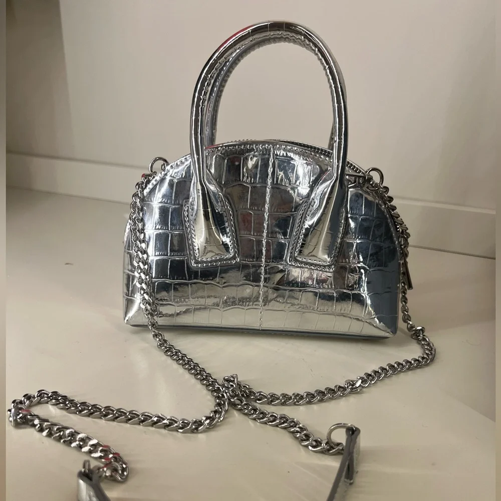 Zara Mini Metallic Bag with Detachable Straps - Picture 2 of 8